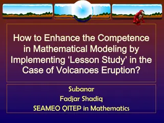 Enhancing Competence in Mathematical Modeling Through Lesson Study: Focus on Volcanoes Eruption