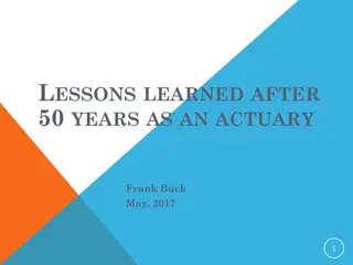 Insights from 50 Years as an Actuary