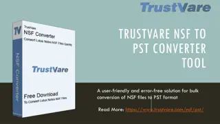 Convert HCL Notes NSF Files to Outlook PST Format With TrustVare Software