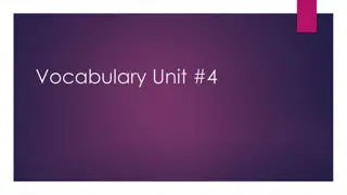 Expanding Your Vocabulary: Unit 4 Key Words Explained