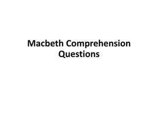 Macbeth Comprehension Questions and Tragedy Context Analysis