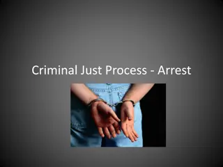 The Criminal Justice Process: From Arrest to Warrant