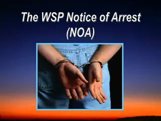 The Washington State Patrol's Notice of Arrest Process