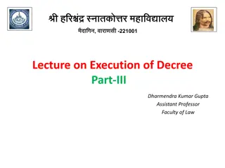 Modes of Execution of Decree in Civil Law