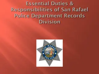 Assisting and Managing Police Service Requests and Records