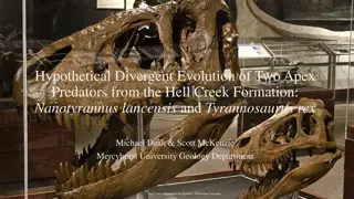 Divergent Evolution of Nanotyrannus lancensis and Tyrannosaurus rex in the Hell Creek Formation