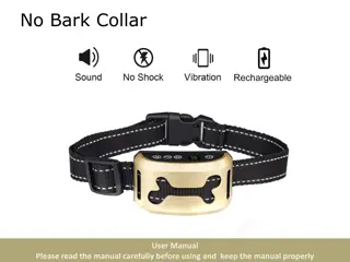 No Bark Collar User Manual Overview