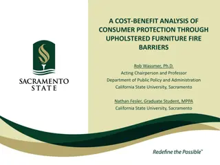 Cost-Benefit Analysis of Consumer Protection Through Upholstered Furniture Fire Barriers