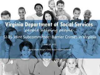 Barrier Crimes for Foster Parents in Virginia