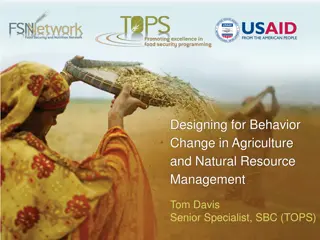 Behavior Change Strategies in Agriculture and Resource Management