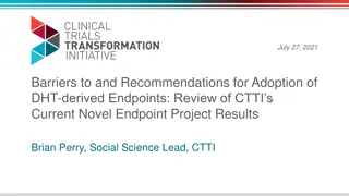 Challenges and Recommendations for DHT-derived Endpoints in Clinical Trials