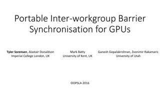 Portable Inter-workgroup Barrier Synchronisation for GPUs