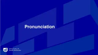 Improve Your Pronunciation Skills Workshop