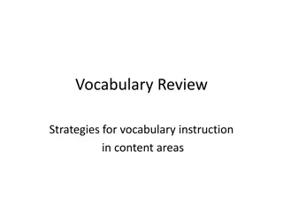 Effective Vocabulary Instruction Strategies for Content Areas