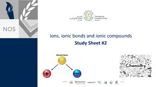 Ions, Ionic Bonds, and Ionic Compounds