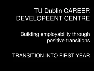 Transitioning Into Third Level Education at TU Dublin Career Development Centre