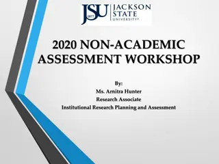 Workshop on Non-Academic Assessment for Institutional Improvement