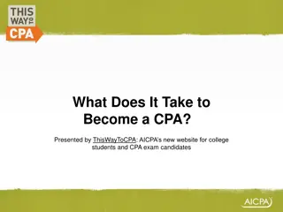 Path to Becoming a CPA: Requirements and Process Overview