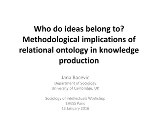 Relational Ontology and Knowledge Production in Sociology