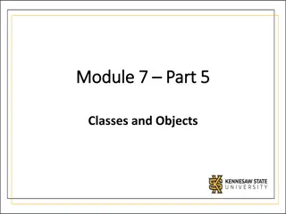 Classes and Objects in Python and Java