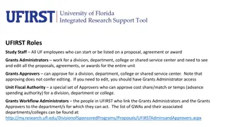 UFIRST Roles and Organizational Hierarchy Overview