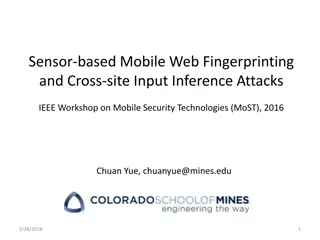 Sensor-Based Mobile Web Fingerprinting and Attacks