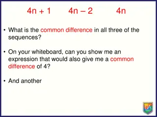 Sequences and Patterns in Mathematics