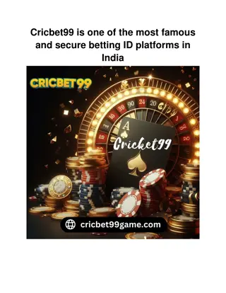 Cricbet99 is one of the most famous and secure betting ID platforms in India