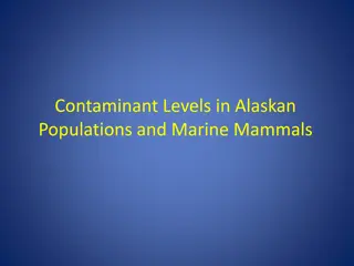 Contaminant Levels in Alaskan Populations and Marine Mammals