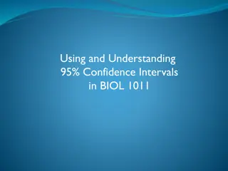 Applying 95% Confidence Intervals in Biology