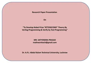 Development of Attosecond Theory for Nobel Prize through Verilog Programming