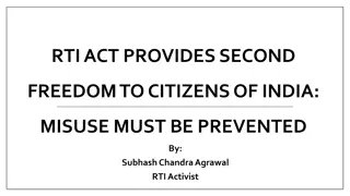 RTI Act: Empowering Indian Citizens and Ensuring Accountability