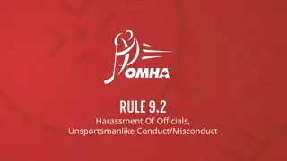 Rule 9.2 - Harassment of Officials in Sports