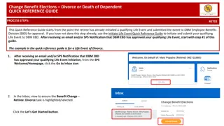 Guide for Initiating Benefit Elections Change Due to Life Events