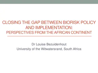 Closing the Gap Between Biorisk Policy and Implementation in Africa