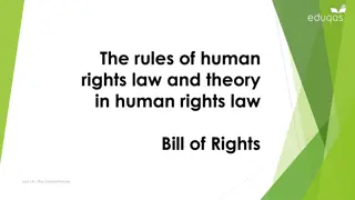 The Debate around a Bill of Rights in the UK