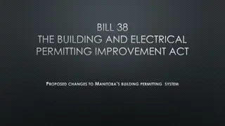 Proposed Changes to Manitoba's Building Permitting System