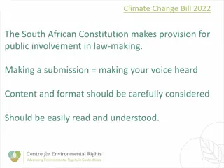 Guide to Making a Submission on the Climate Change Bill 2022