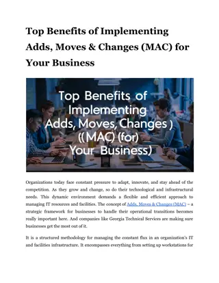 Top Benefits of Implementing Adds, Moves & Changes (MAC) for Your Business