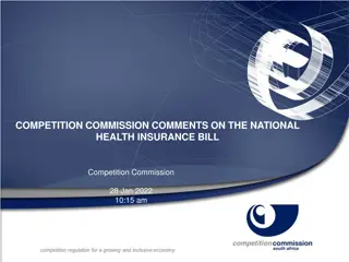 Competition Commission Comments on the National Health Insurance Bill