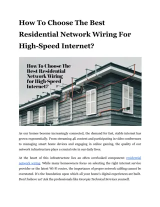 How To Choose The Best Residential Network Wiring For High-Speed Internet_