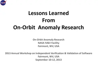 Lessons Learned from On-Orbit Anomaly Research