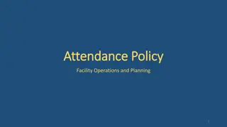 Attendance Policy and Expectations for Facility Operations Staff