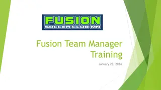 Fusion Team Manager Training Highlights