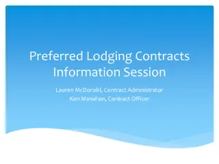 Preferred Lodging Contracts Information Session