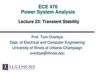 Power System Analysis Lecture: Transient Stability with Prof. Tom Overbye