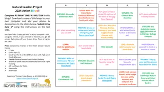 Environmental Action Bingo Challenge 2024