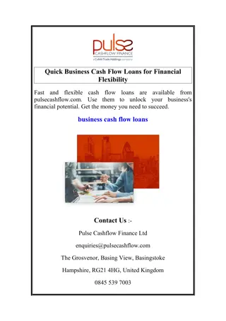 Quick Business Cash Flow Loans for Financial Flexibility