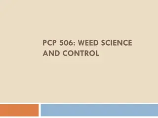 Insights into Weed Science and Control