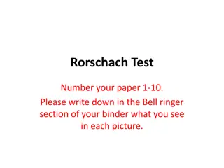 Rorschach Test Images Analysis and Interpretation